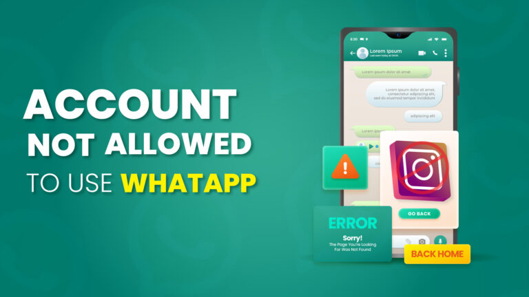 account not allowed to ue whatapp