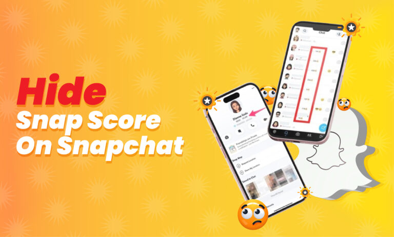 hide snap score on snapchat