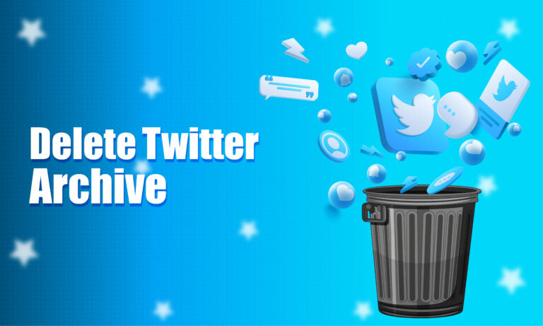 how to delete twitter archive