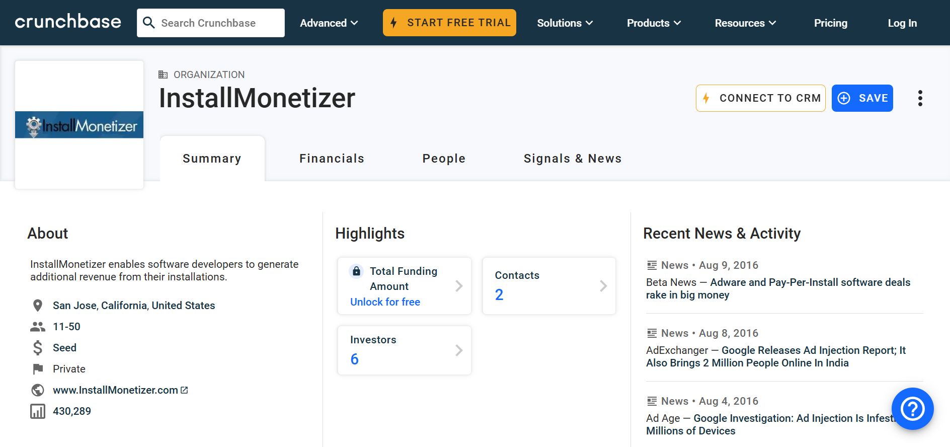 Install Monetizer