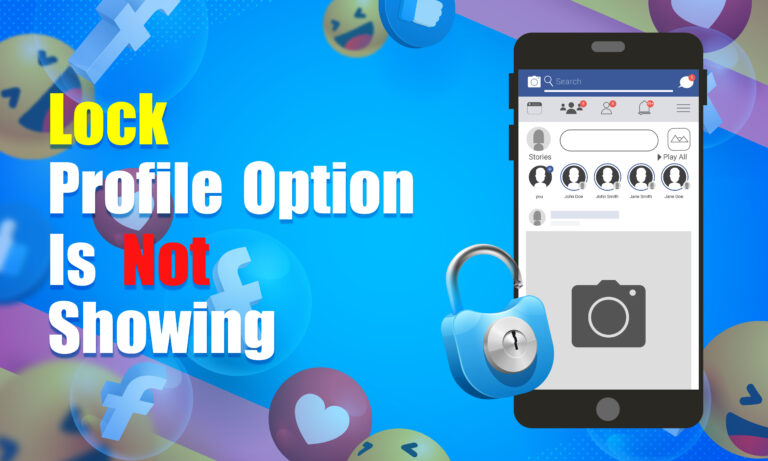 facebook lock profile option not showing