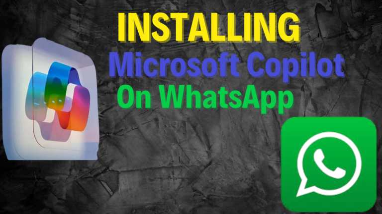Installing Microsoft Copilot On WhatsApp