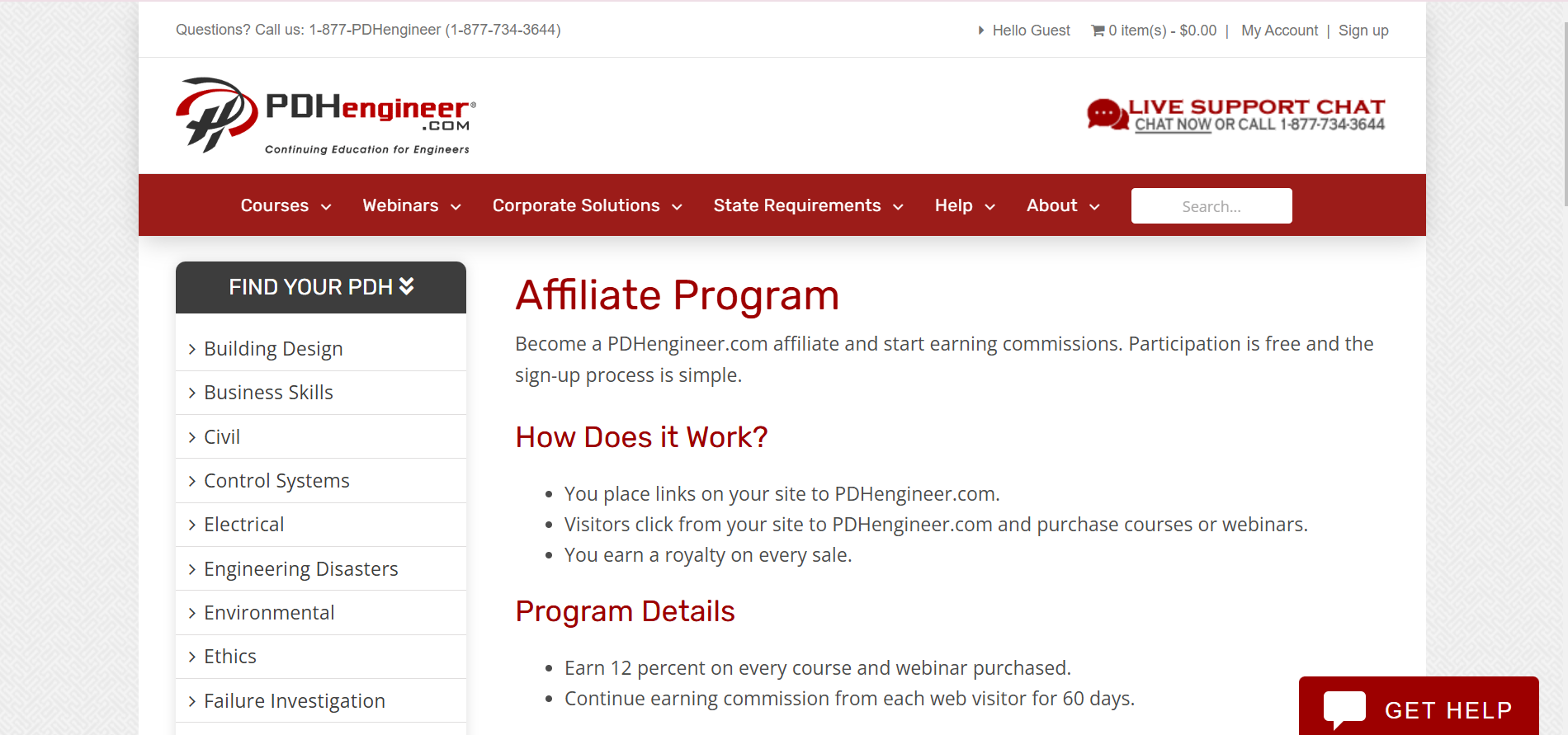 PDHengineer Affiliate Program