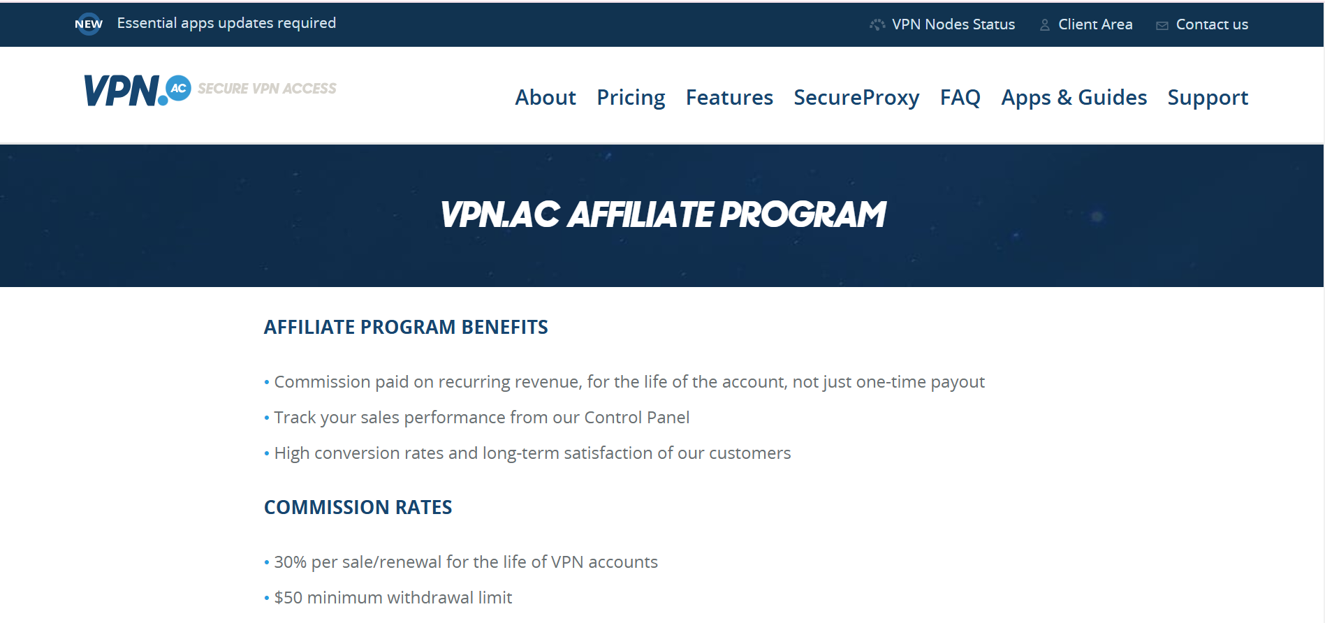 VPN.AC Affiliate Program