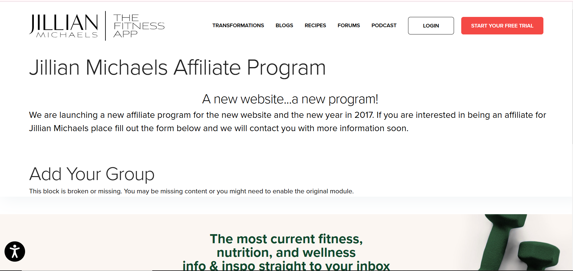 Jillian Michaels Affiliate Program