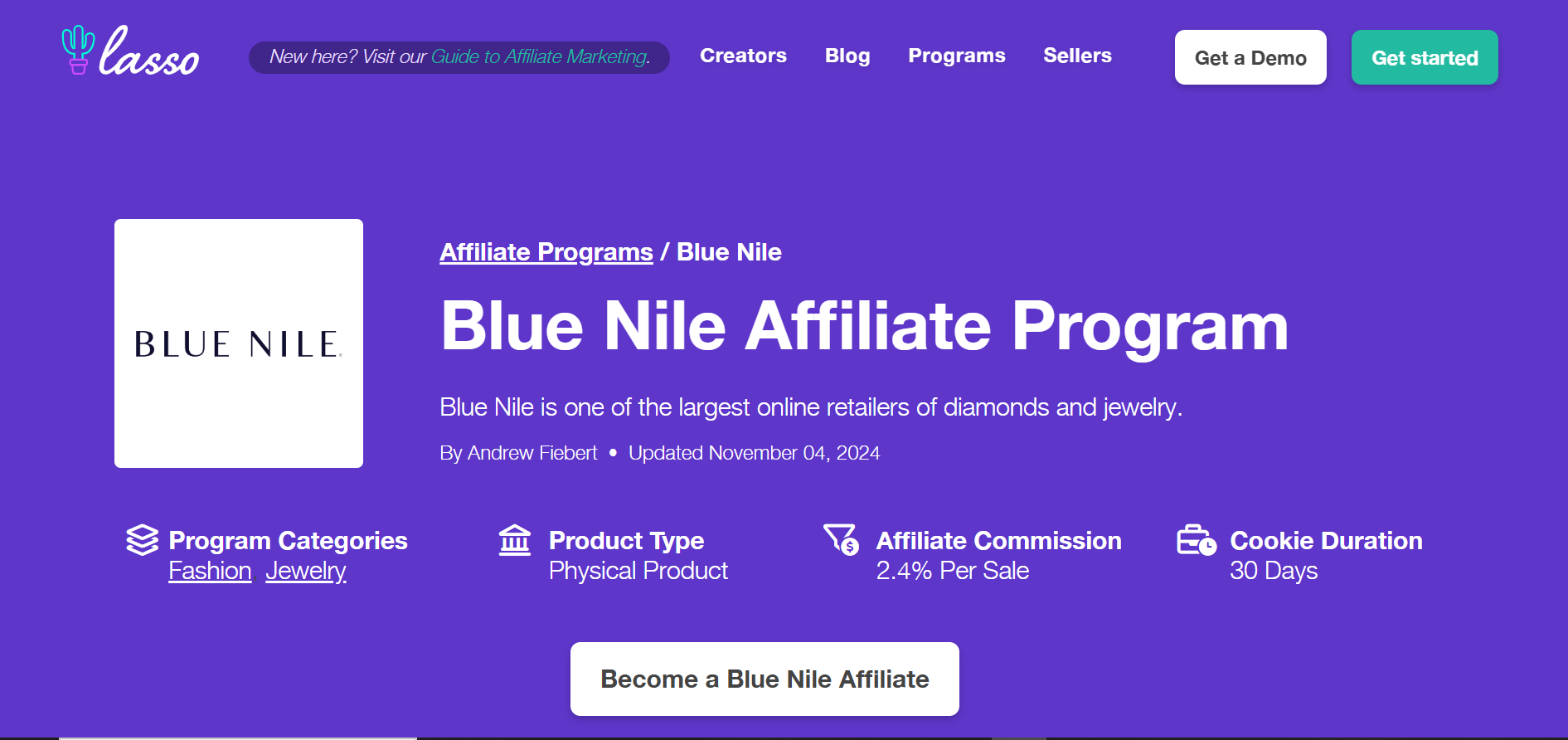 Blue Nile Affiliate Program