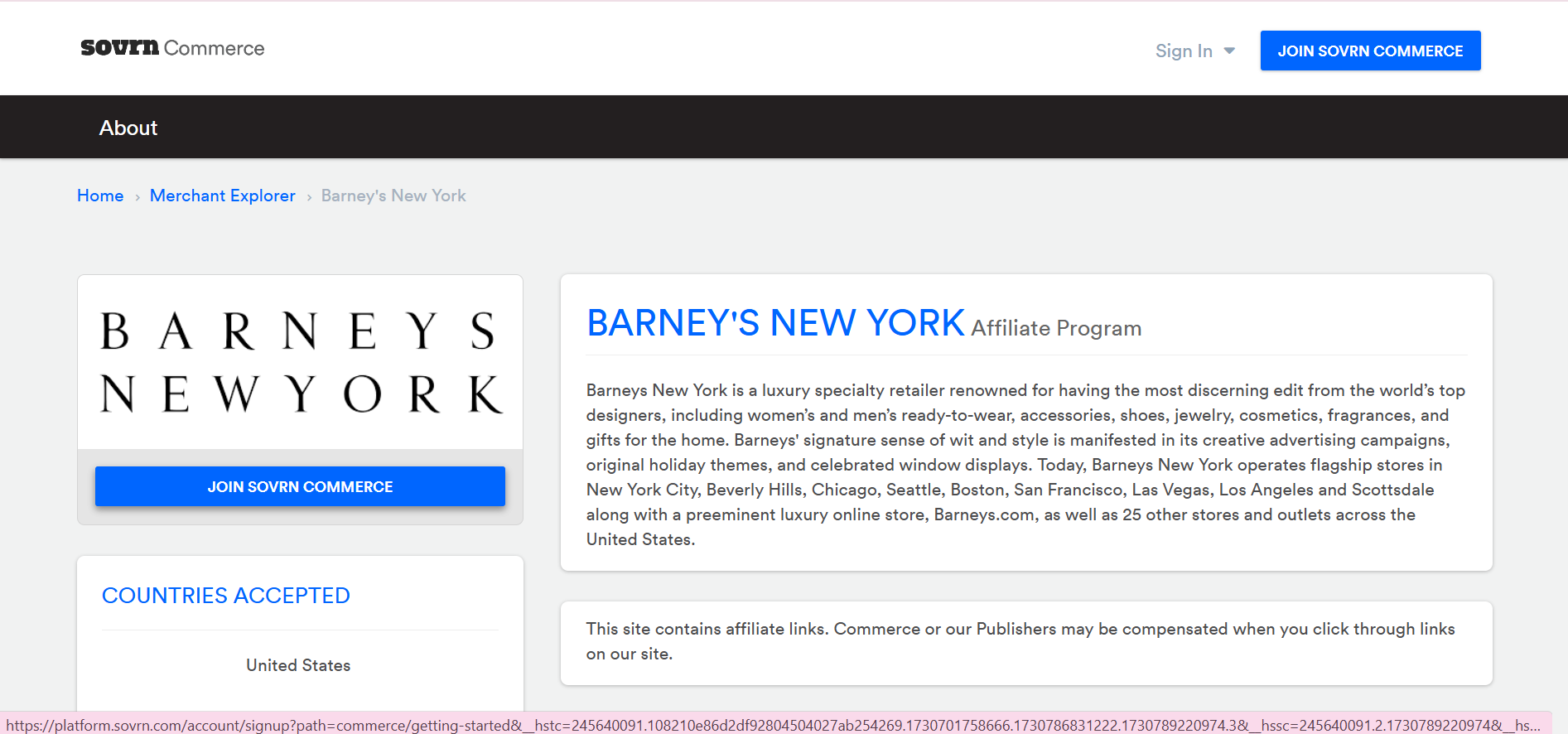 Barneys New York Affiliate Program