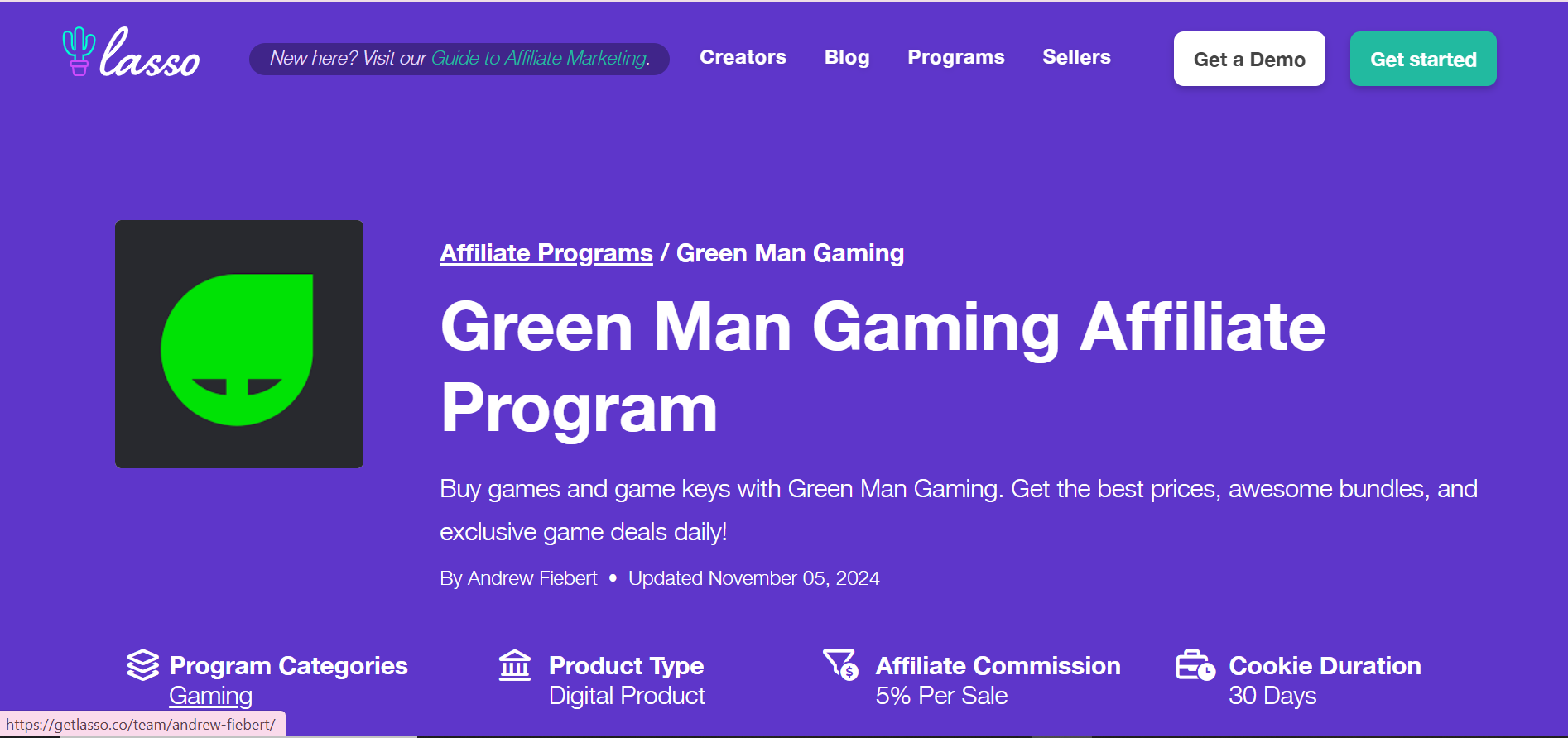 Green Man Gaming Affiliate Program