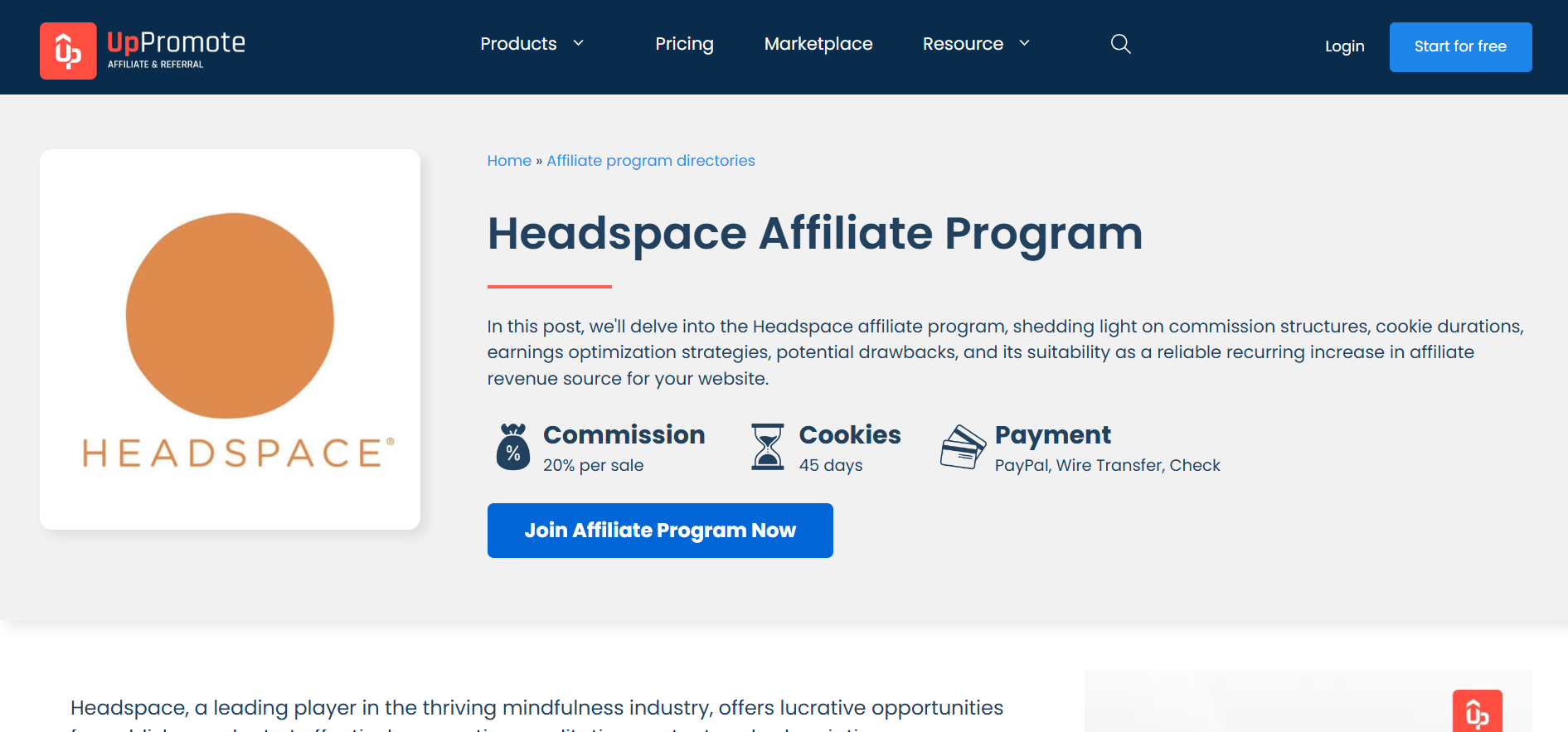 Headspace Affiliate Program