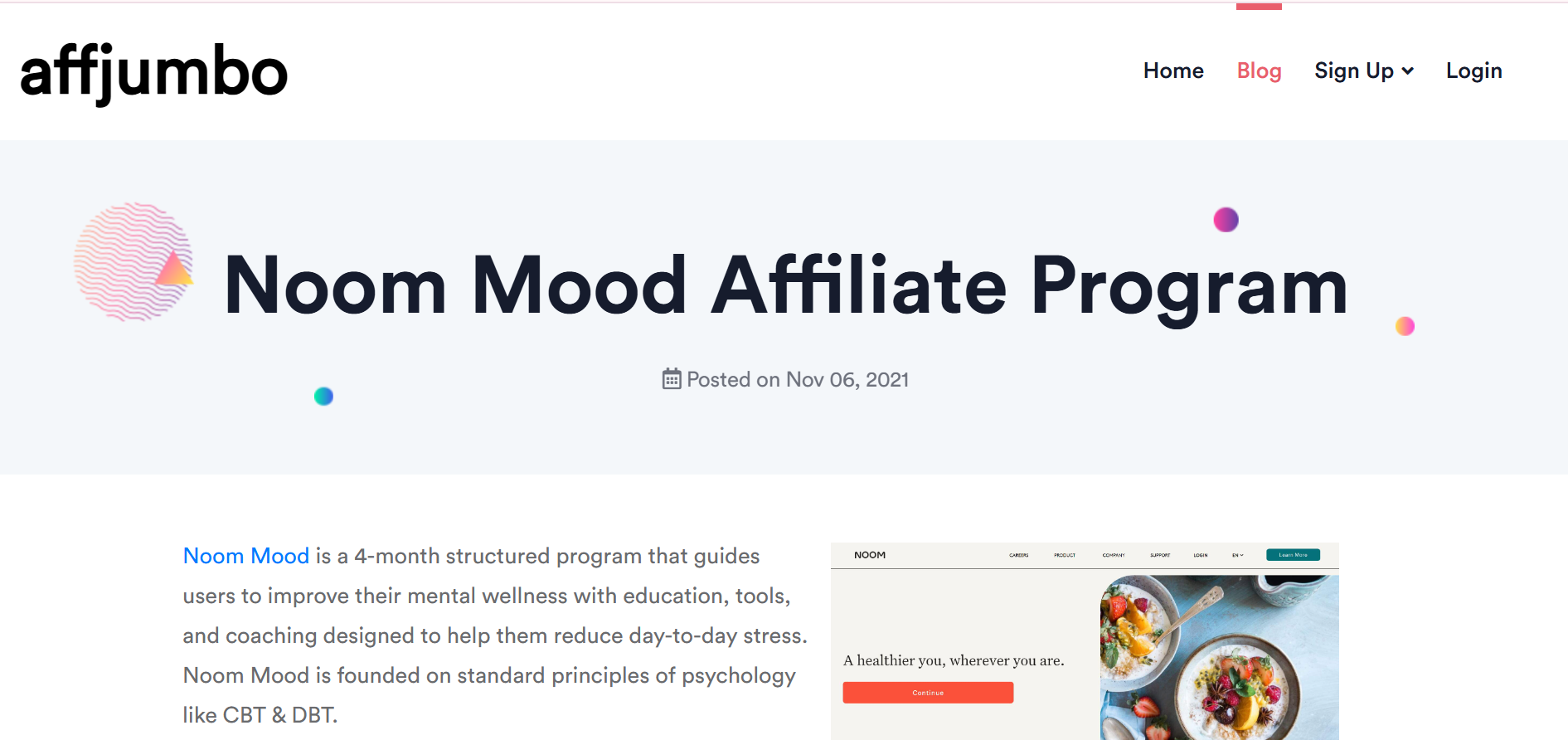 Noom Mood Affiliate Program