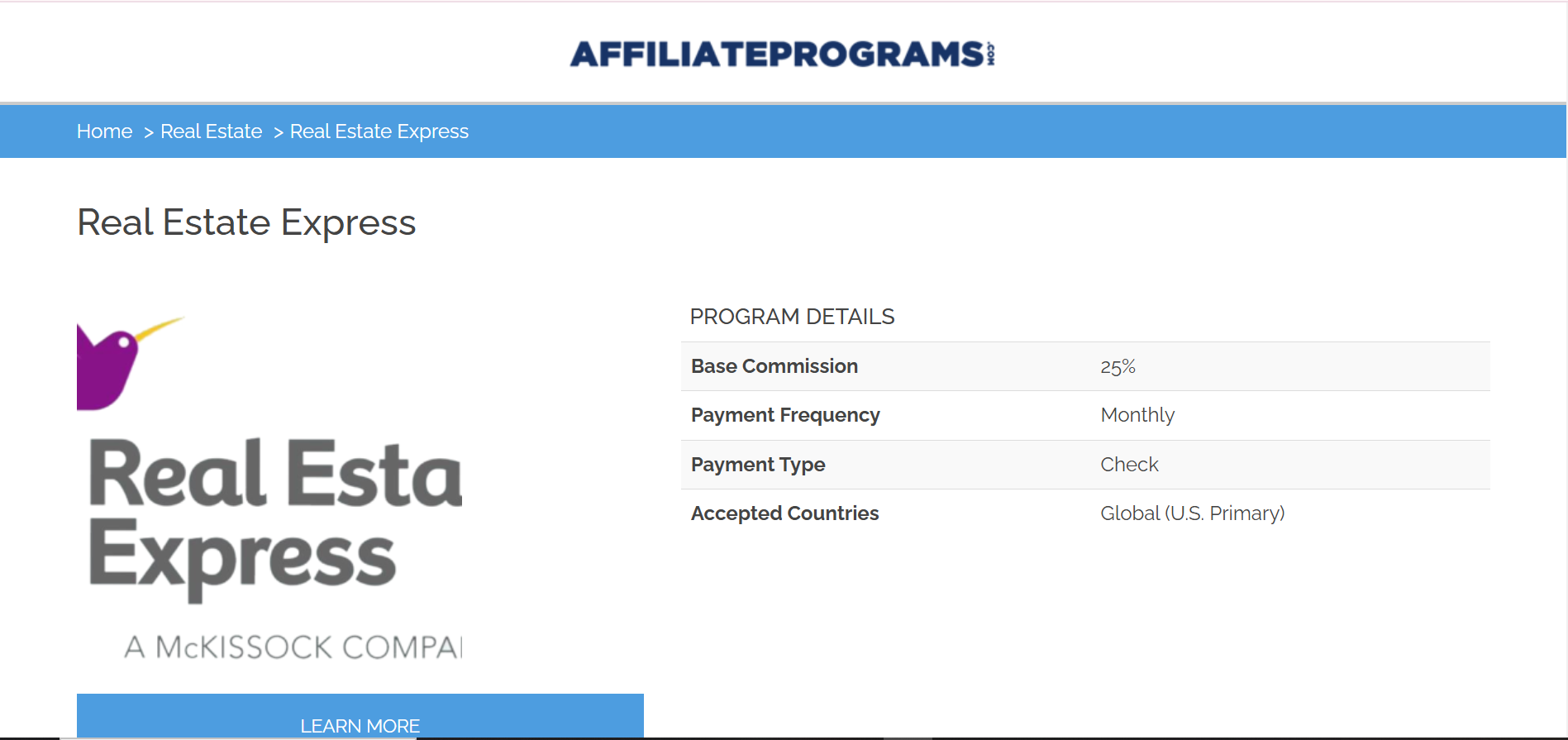 Real Estate Express Affiliate Program