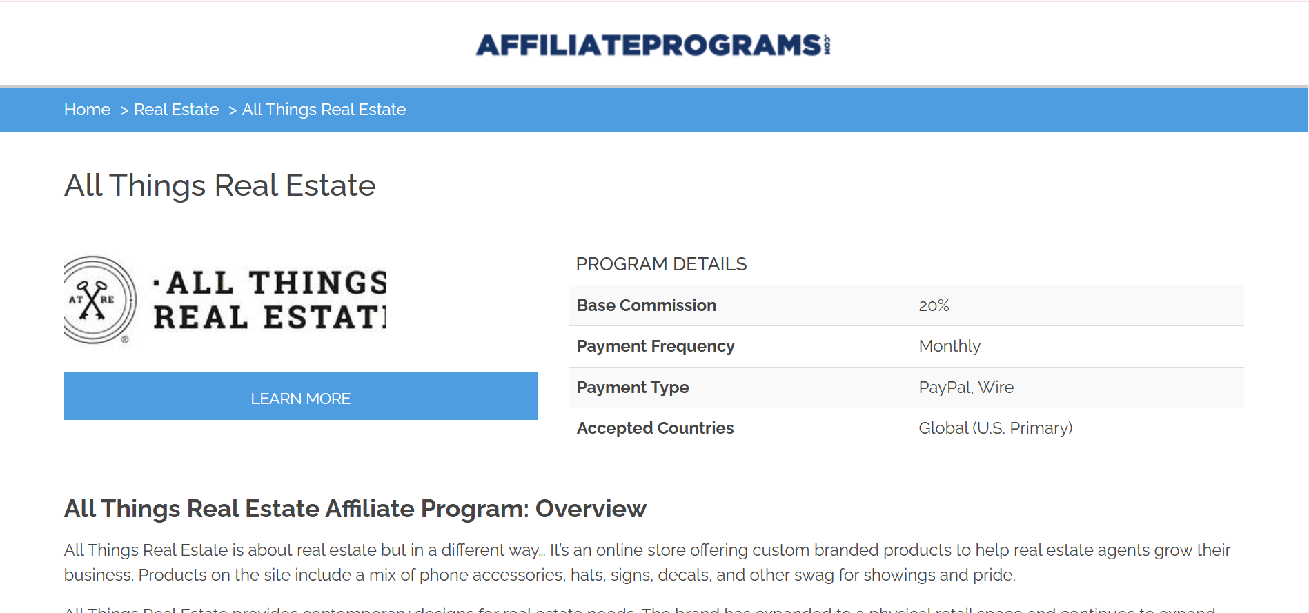 All Things Real Estate Affiliate Program