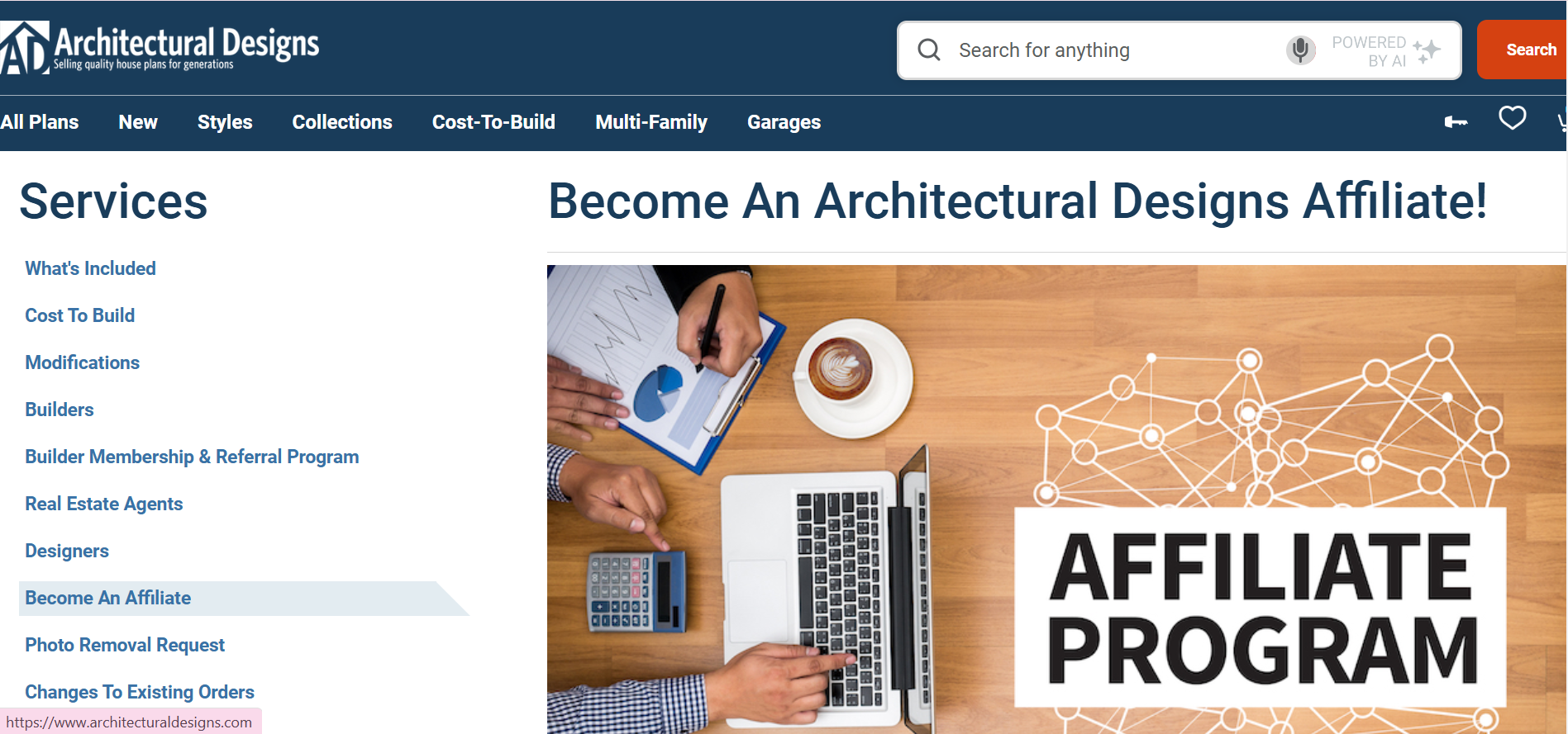 Architectural Designs Affiliate Program