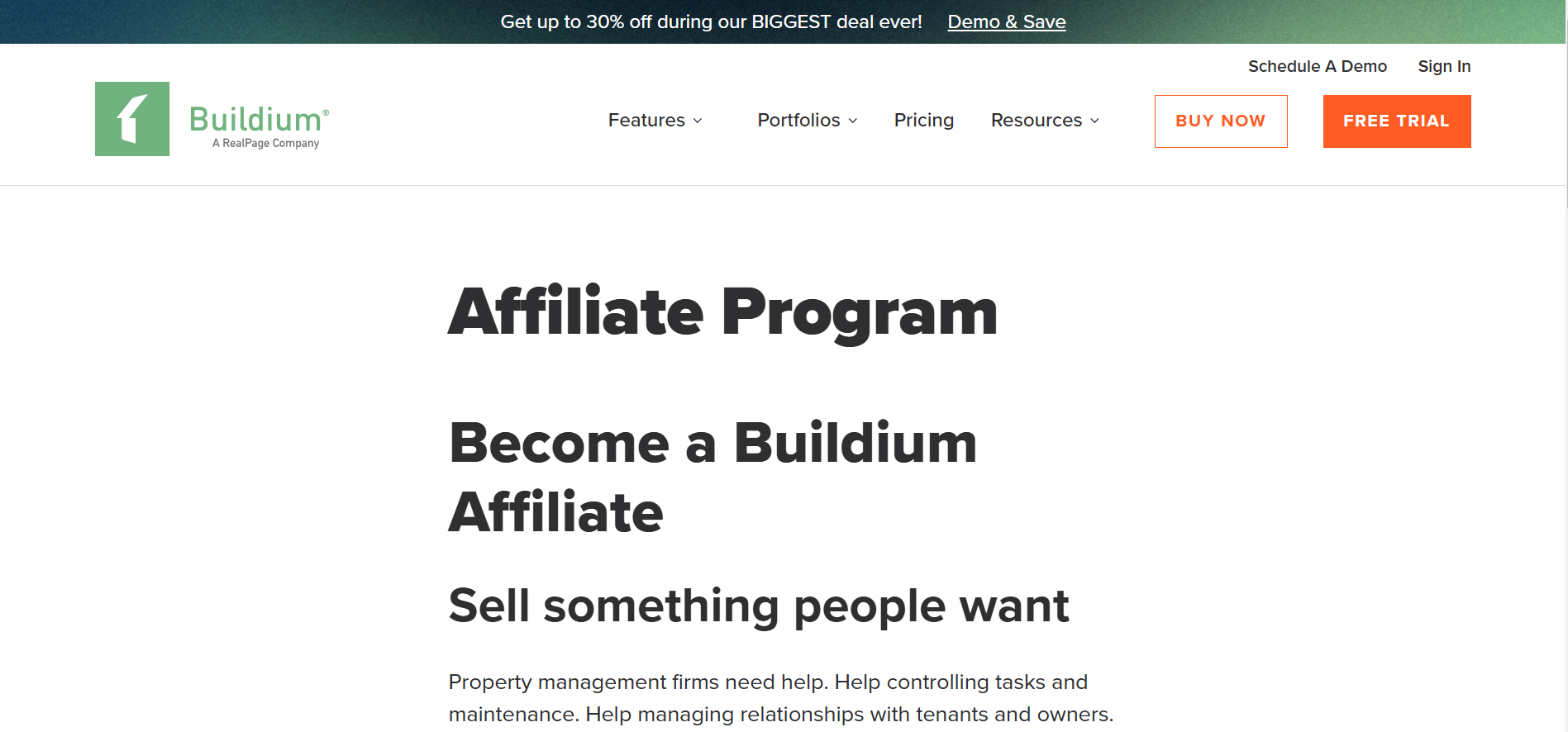 Buildium Affiliate Program