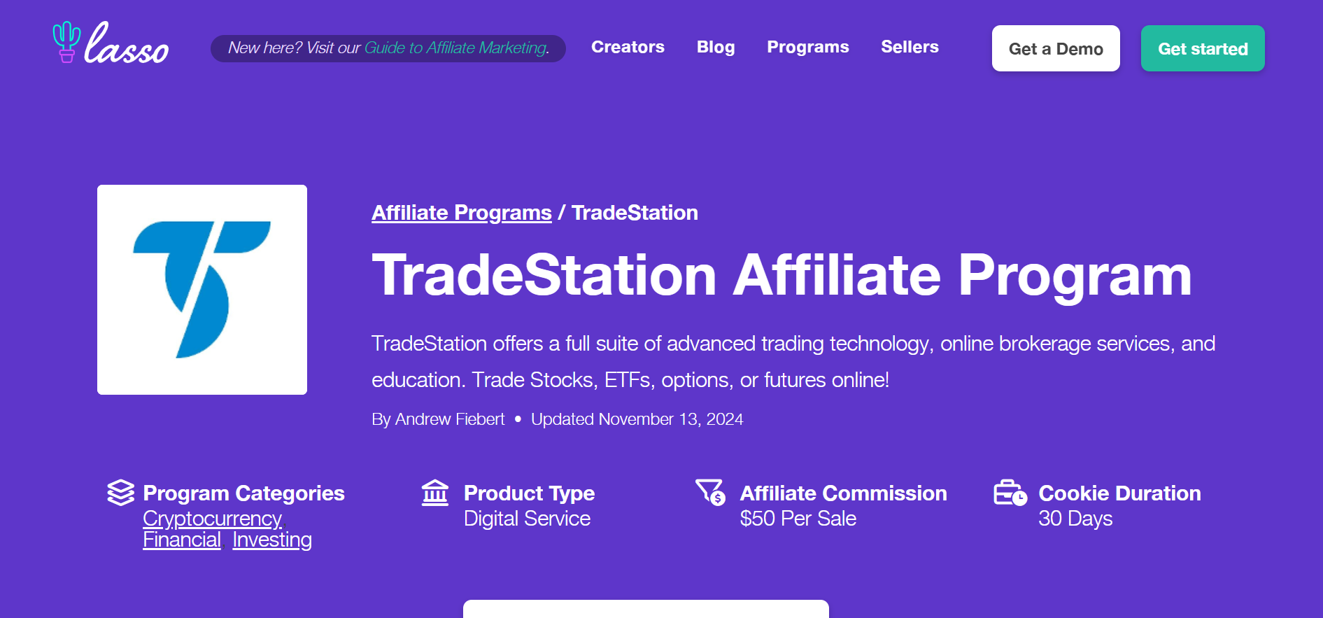 Tradestation Affiliate Program