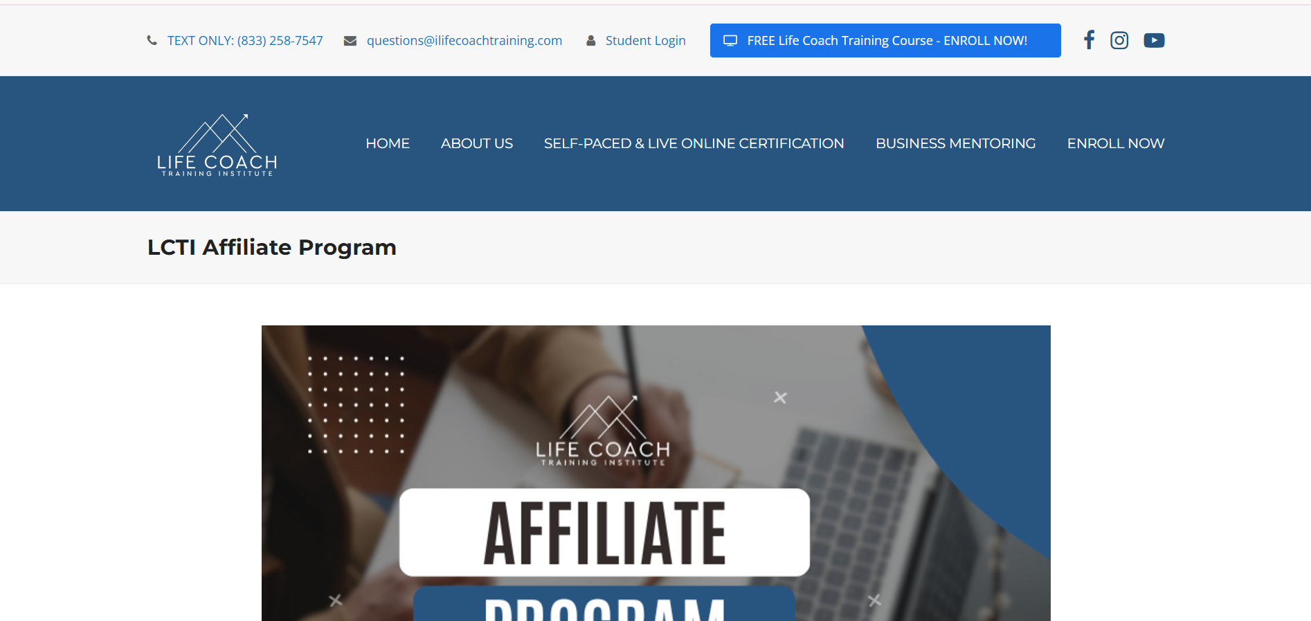 Life Coach Training Institute Affiliate Program