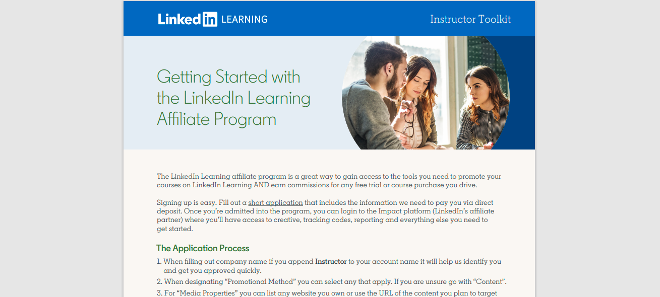 linkedin affiliate program