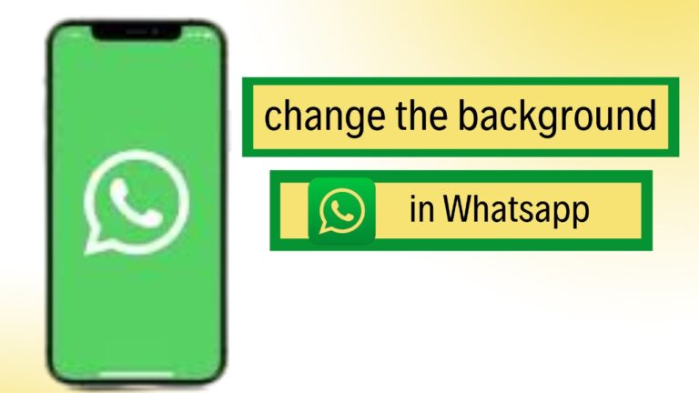 Change the Background in WhatsApp