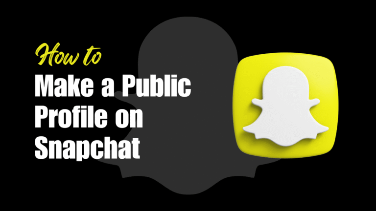 Make a Public Profile on Snapchat