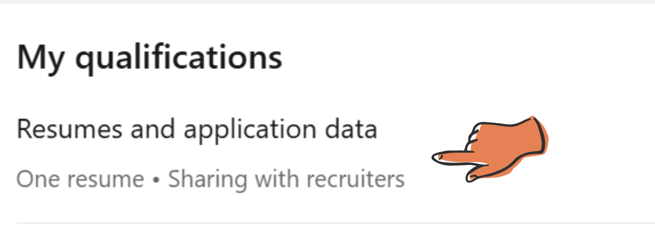 LinkedIn My Qualifications Section