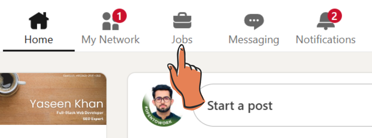 LinkedIn Jobs Tab