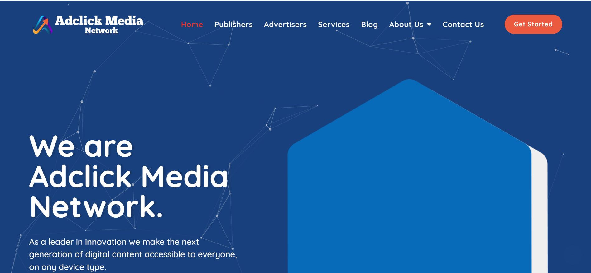 AdClickMedia logo representing a reliable global PPC & CPA advertising network.