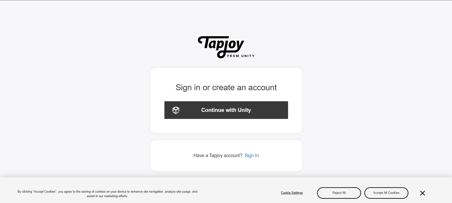 Screenshot of Tapjoy’s official site showing mobile advertising and offerwall platform interface.