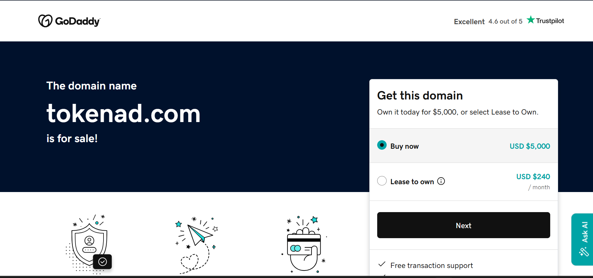 Creative representation of blockchain-focused advertising network delivering targeted digital reach.