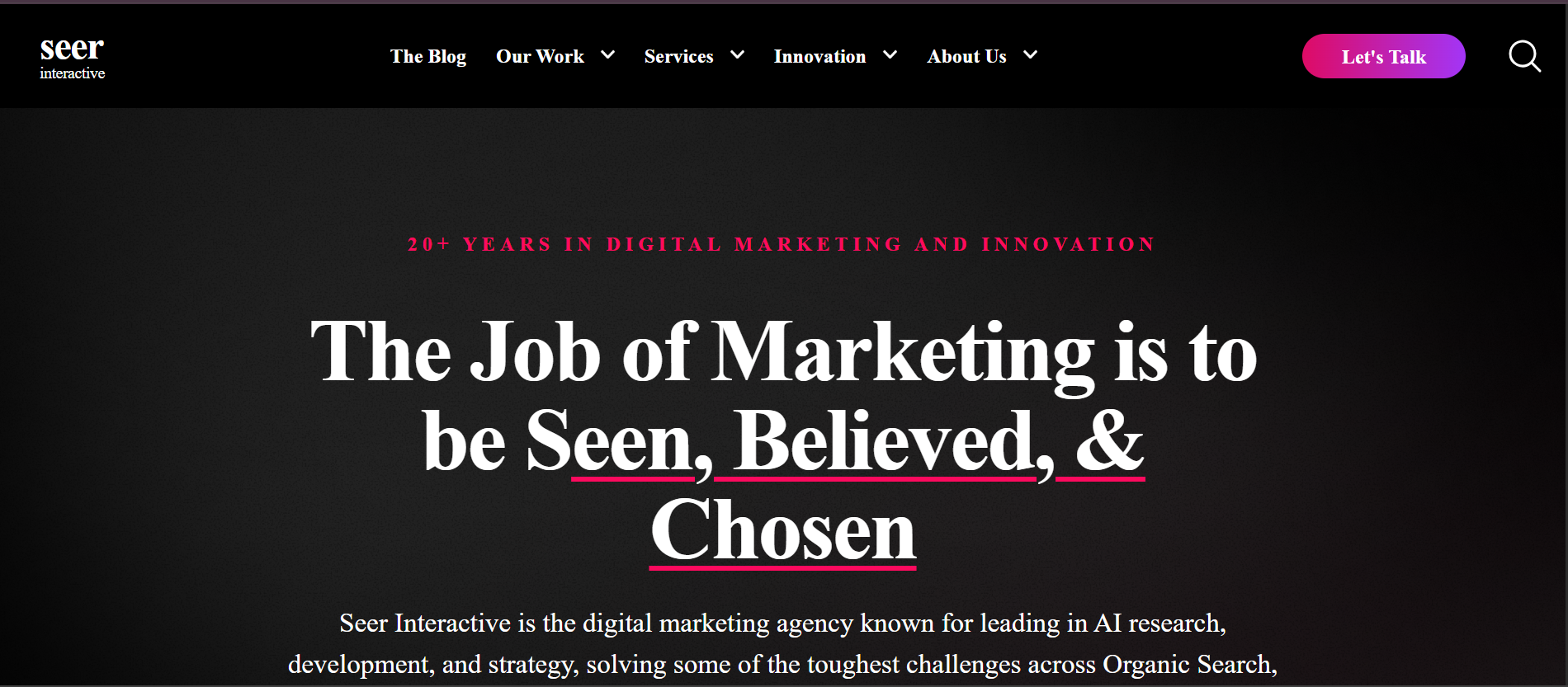 Data driven marketing